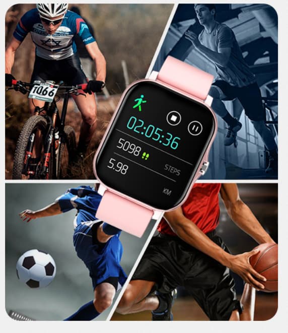 smart armbåndsur med tilpasset urskivemusikk (limpulver)