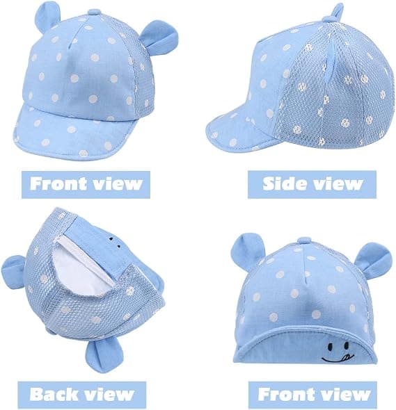 Lyseblå Justerbar Baseballcaps Én Størrelse (Omtrent 48cm) Bomull