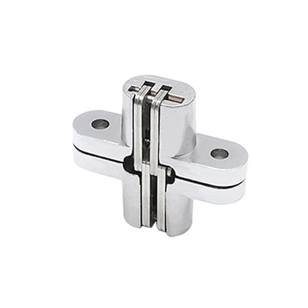 Osynligt Gångjärn Rostfritt Stål Vikbart Dörrgångjärn Dold Typ silvervit 13*45mm