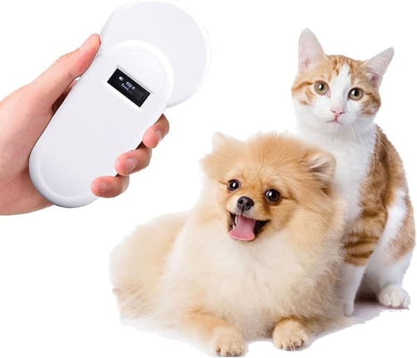 1 stk. Bærbar Dyre Microchip Scanner Dyre Chip RFID Læser Kæledyr