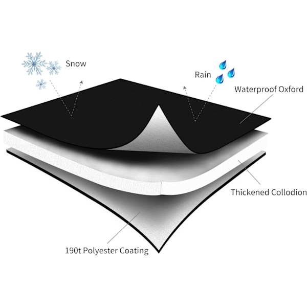 Vattenkransskydd mot frost, frostskydd för utomhuskran, billigt, vinterpåse för kran (2 st svarta 22*18 cm),