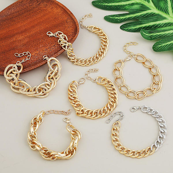 Armbånd Vintage Guld Farve Mode Smykker B2406 S2009-04