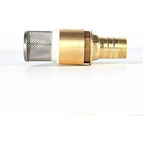 Kontrollventilsfilter - med rostfritt stålfilter och envägsventil/backventil/pumpkontrollventil 88 x 37mm