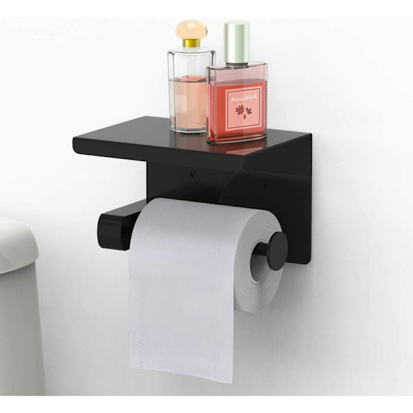 WC-paperiteline, Rullateline ilman porausta, Paperiteline hyllyllä, SUS 304 ruostumaton teräs