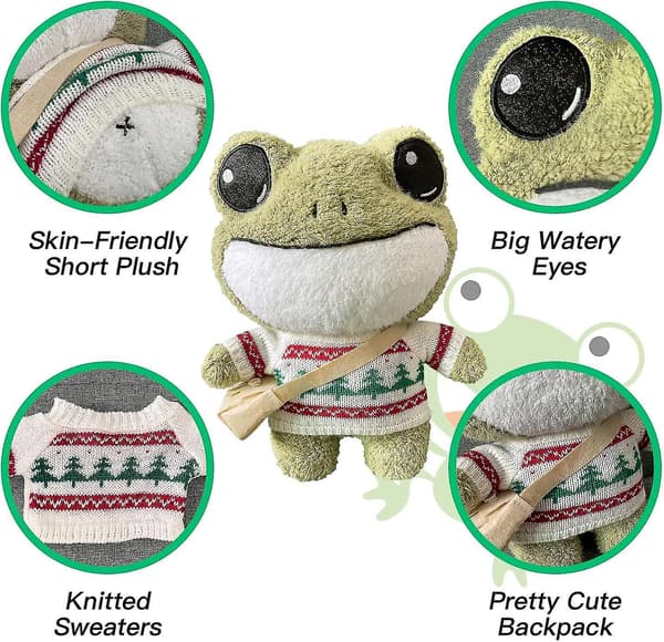 Plush Giant Frog Pehmolelu, 29 Tuumaa Suuri A Green-c