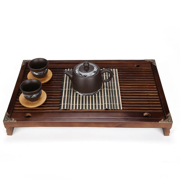 Bambuinen tabletti 4 kpl, pestävät tabletit, liukumaton, lämmönkestävä