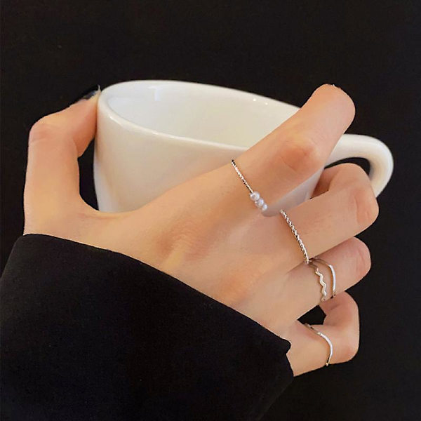 Ringset Vintage Guld Färg Mode Smycken B2520 SJEN00751