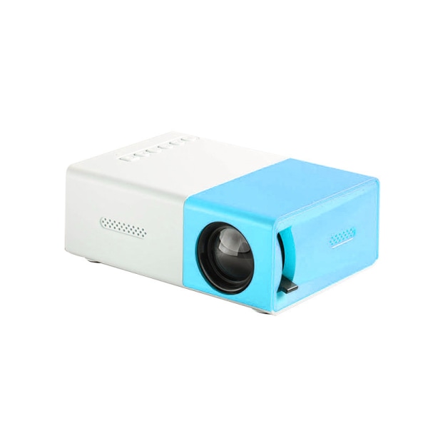YG300 Mini LED-projektori sinivalkoinen EU-määräykset Blue