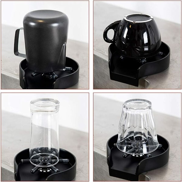 Kopptvättkran Glas Skölj Tråd Högtrycksglas Automatisk Sköljning Kopptvätt För Köksbänkar Tvätta Kopp + Sh