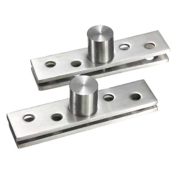 2 stk. 360 Graders Dør Pivot Hængsel Hardware Sølv 74mm Længde