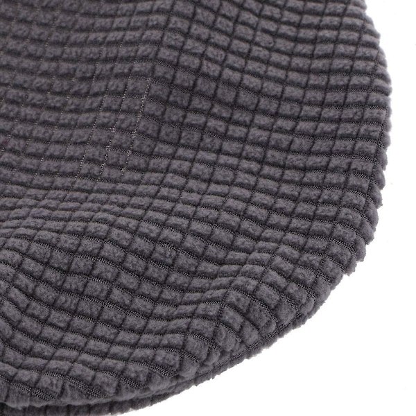 Venyyttävä tuolinpäällinen, venyvä paksu pyöreä baarijakkaran päällinen, tummanharmaa