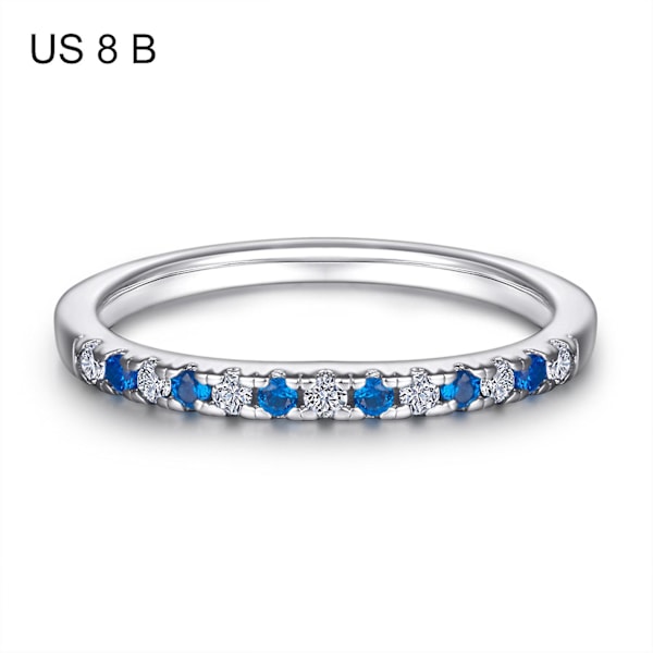 Damring, elegant modern stil, silver, visuell effekt, elegant flickring, smyckesaccessoar Platinum US 10 C
