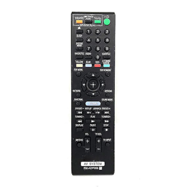 rm-adp053 Fjärrkontroll för Sony Av-system Bdv-e470 Bdv-e570 Bdv-e77 Adp053