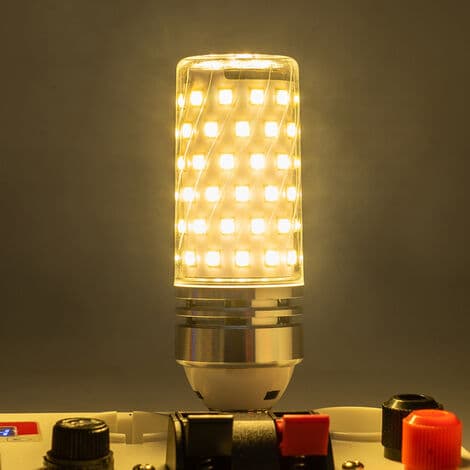 3 kpl LED-lamppu kattokruunulamppu 3000K lämmin valkoinen valo E27-12W