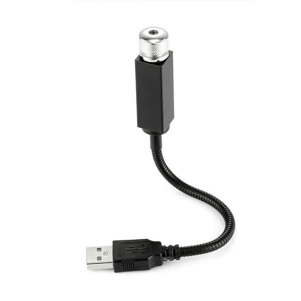 USB Bil Interiör Tak Atmosfär Lampa LED Romantisk Projektor