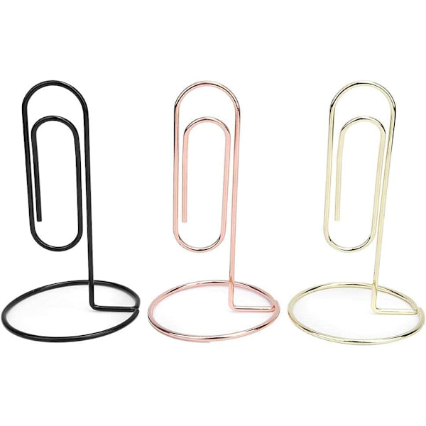 3 stk kreative nye rosenguld skrivebordsnotesblok DIY-pynt