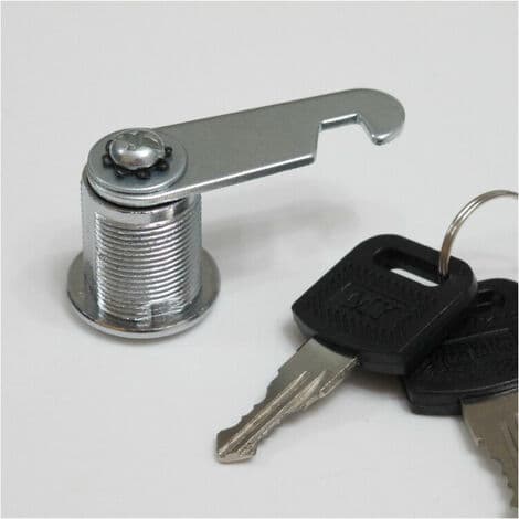 Camlåscylinder, Skabsdørslås, Cylinder Camlås til Postkasse Skuffe, 30 mm