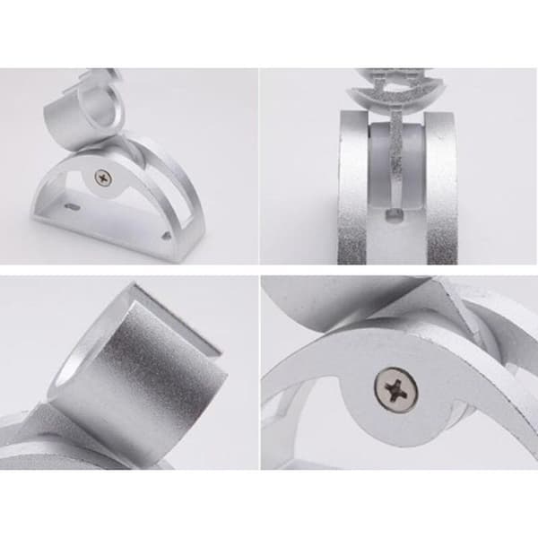 Bågad sits aluminium duschbas justerbar duschbas duschhuvud rörhållare duschbas böjd bas för badrum