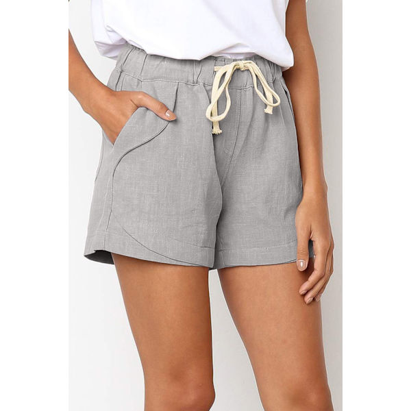 Damshorts i boxarstil, avslappnade, sommar 2023 Grey 4XL