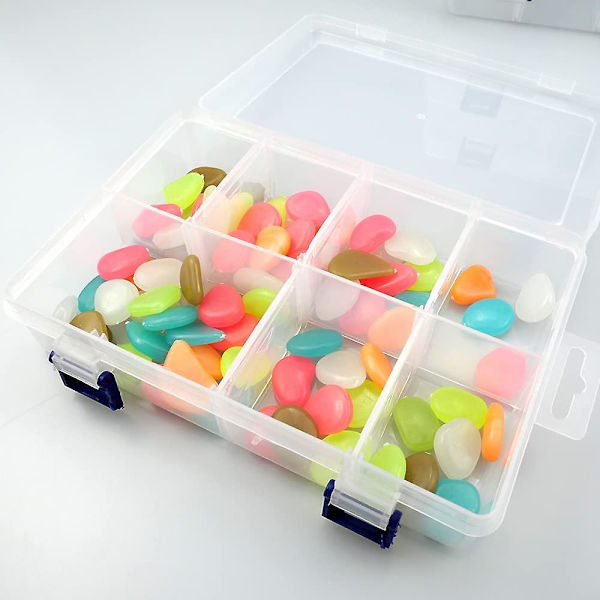 3 stk Justerbar Plastik Smykke Opbevaringsboks Til Opbevaring af Øreringe Halskæde DIY-artikler