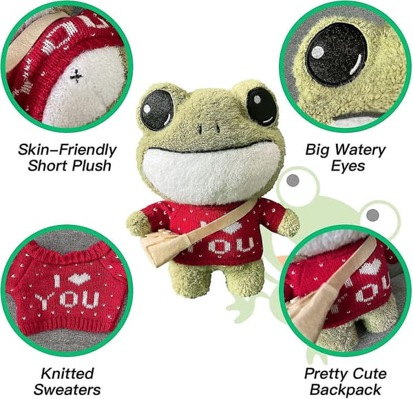 Plush Giant Frog Pehmolelu, 29 Tuumaa Suuri A Green-d