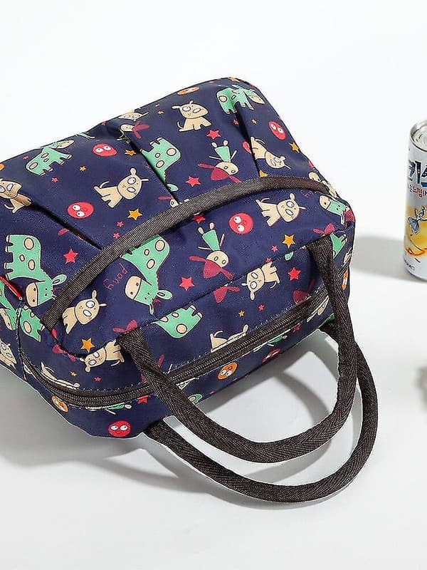 Bärbar isolerad lunchväska mönster termisk mat picknick handväskor kvinnor kylbox förvaring Bento väskor bolsa termica