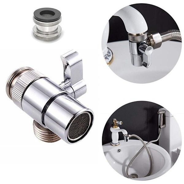 Vej Håndbruser Bruser Diverter Bruser Adapter Diverter Massiv Messing Krom