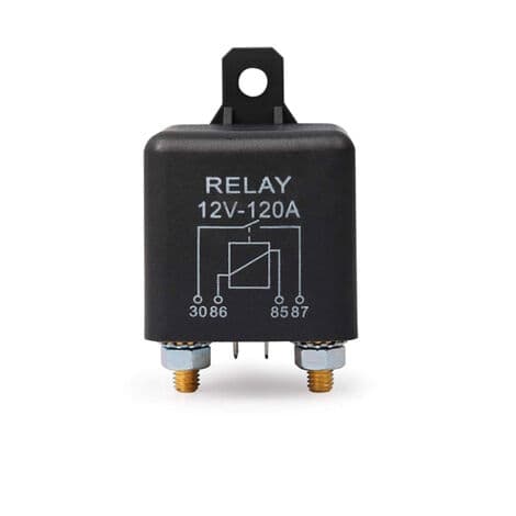 12V 200A Bilstarterrelæ Normalt Åbent Relæ til Bil Lastbil Motorrelæ med 2 Terminaler