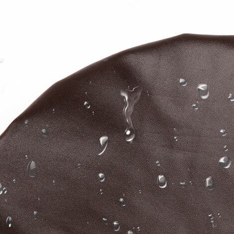 Rund elastisk krakkovertrekk i PU-skinn, kafé