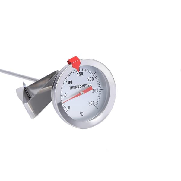 12\" Lang Madlavningsprobe Termometer i Rustfrit Stål med Klips til Mad Kød Hjemmebryg Vinkedel