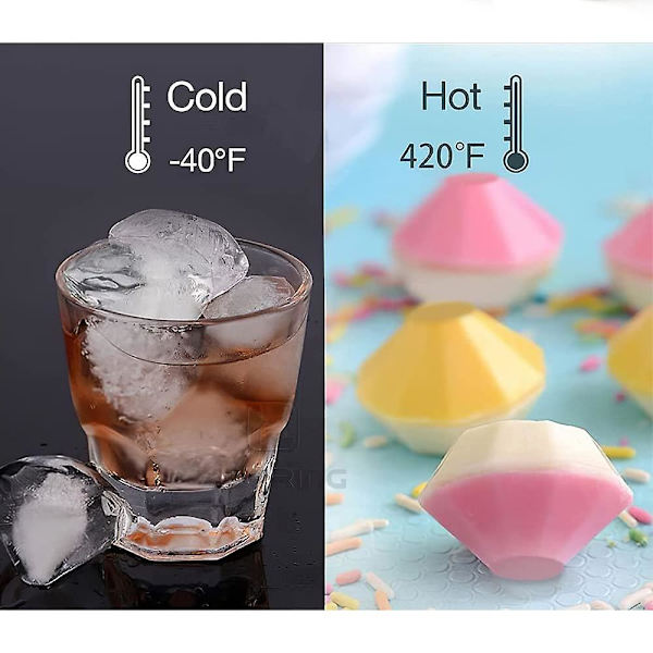 Isbitbakker, Genanvendelige Stabelbare Isbitbakker Med Låg Til Whisky Cocktail Fryser