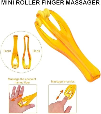 2-delt finger massasjehjul, finger massasjeverktøy for blod