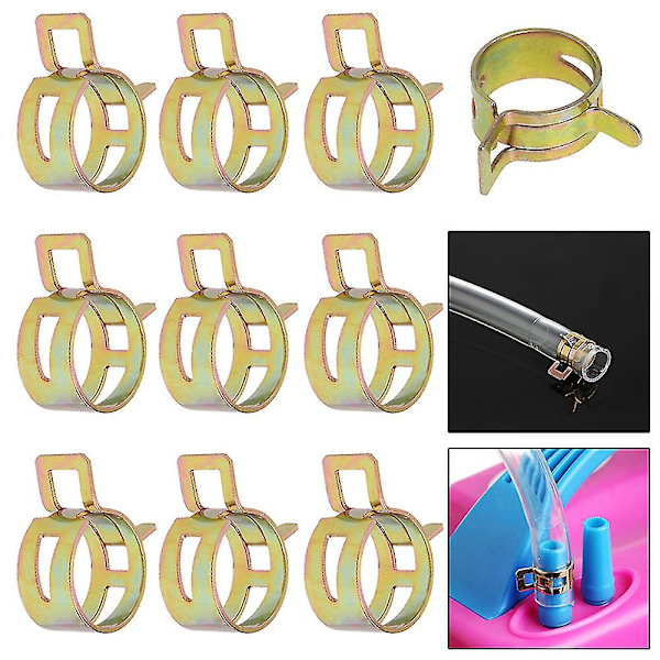 10 stk. 5-22mm fjederklemme brændstofledning slange vandrør rørklemmer Inner diameter 18mm
