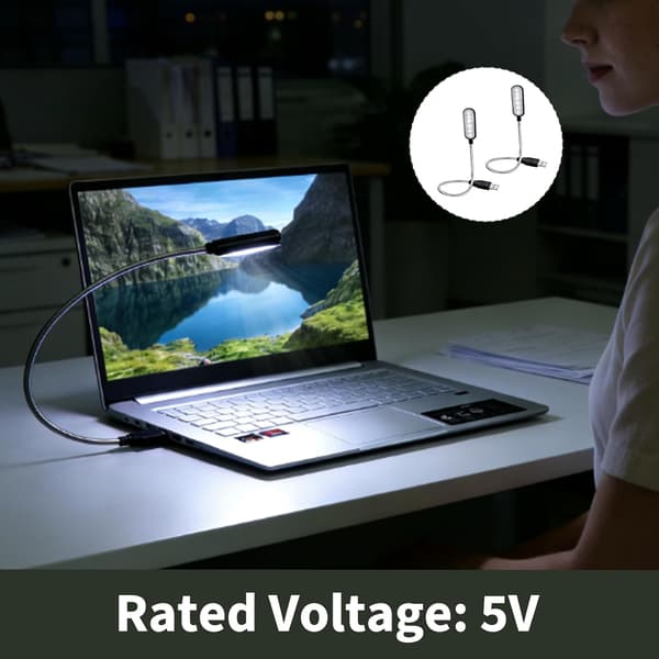 Fleksibel USB LED-lampe, dimbar USB-lampe, 6 LED svanehals fleksibel USB-lampe, datamaskin- og leselys