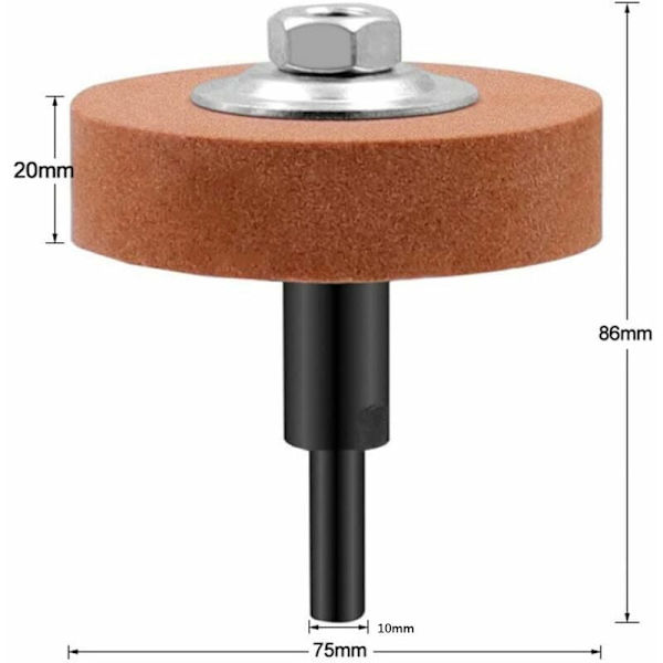 Gul Hjul + Aksel Elektrisk Håndboremaskin Sliping Hjul Polermaskin Elektrisk Sliping Hjul Metall Sliping Hode Roterende Powe