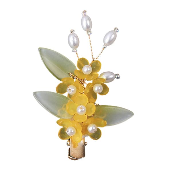 Hårspænder til kvinder - Sidehårspænder til hverdag, fotografering og styling Yellow