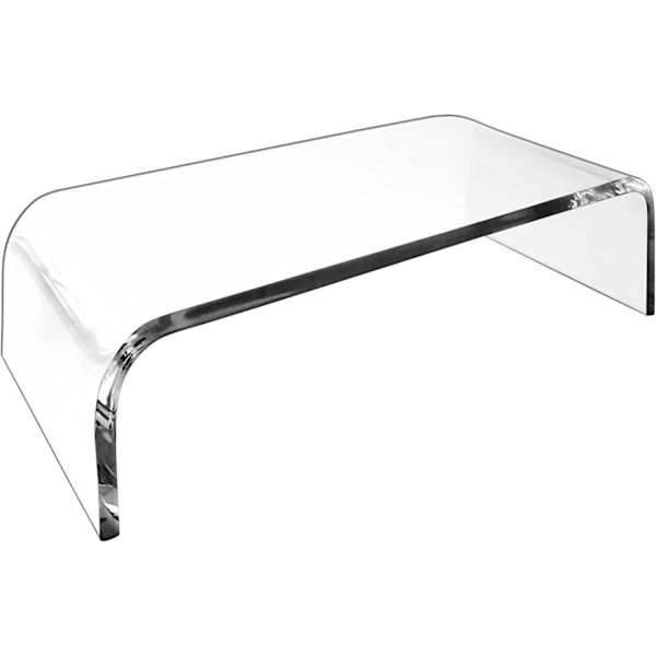 Premium Akryl Monitorställ Transparent Monitorställ Transparent Laptop/PC/Multimedia Monitorställ Hemmakontor Monitorställ (Sm