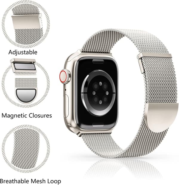 Remme Kompatible med Apple Watch Rem 42/44/45mm til Kvinder