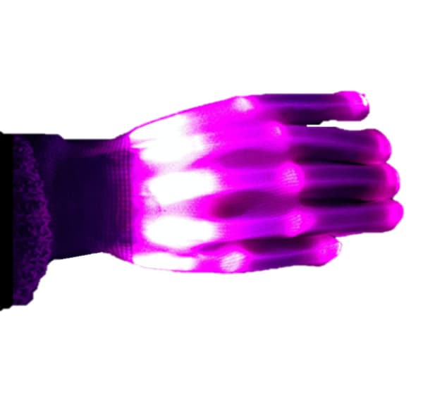 LED Handsker, LED Multifarvede Blinkende Handsker, Blinkende Skelet