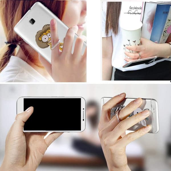 4-pack Telefonringhållare, Metallringhållare 360º Rotation