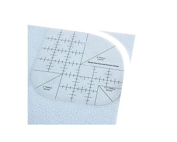 Buet Hjørnelinjal til Quilting, Patchwork Syning - Rund Kant