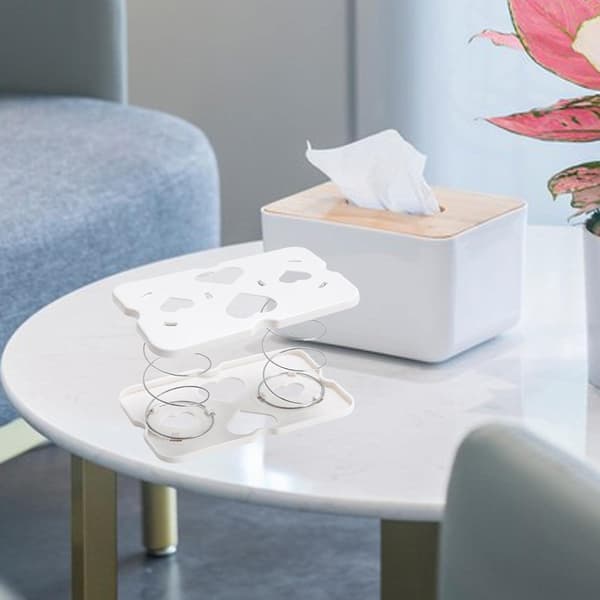 1 stycke (Vit) Vävnadslådsfjäderstöd, Vävnadsfjäderfäste