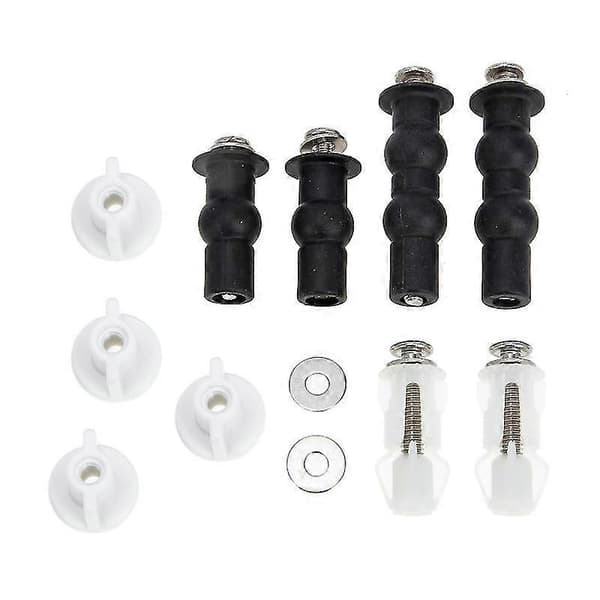 1 set Toalettsits Skruvar-c 7x2.3cm Svart
