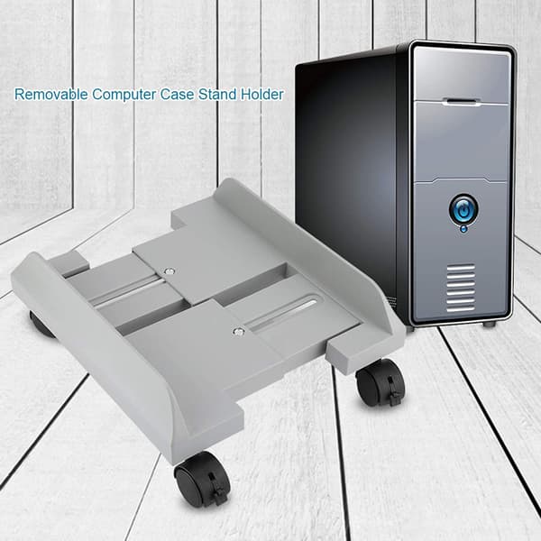 Skrivebordscomputer Chassis Beslag Mobil Kølebase Plastik Chassis Bakke - Hvid