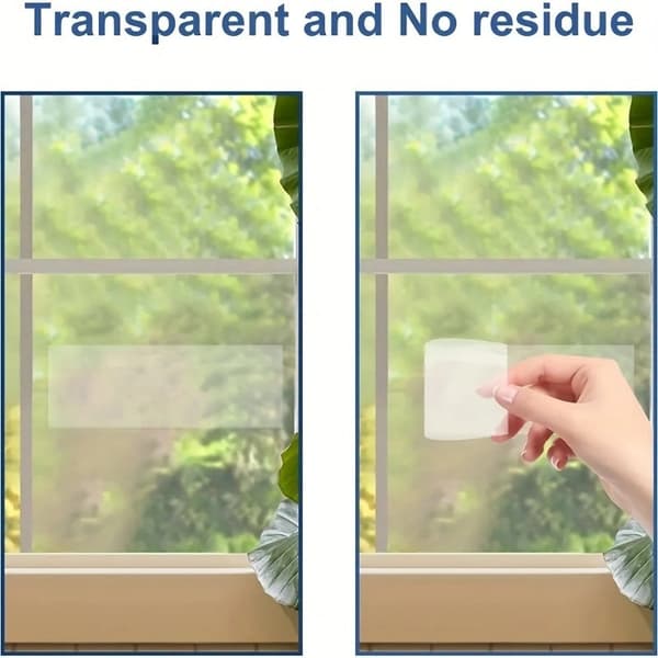 Transparent fönsterflugpapper, flugfälla, flugpapper, limfälla, klibbig flugremsa, fönsterflugfälla