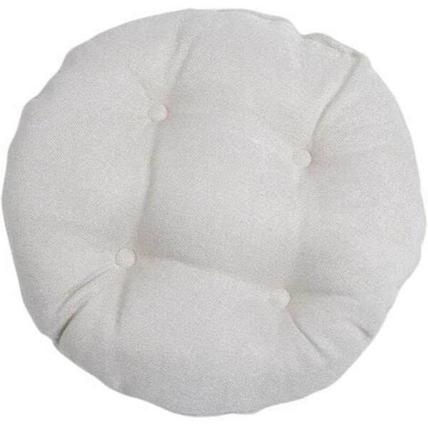 Rund Stolsdyna, Sittdyna för Hem, Kontor, Trädgård, Dekorativ Dyna för Patio, Tatami, Inomhus/Utomhus, Beige 40 *