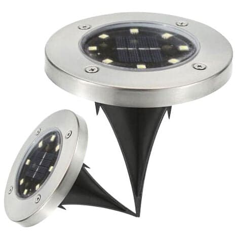 Solcelled underjordisk lys 4led solcelle ganglys solcelle plænelys hvidt lys