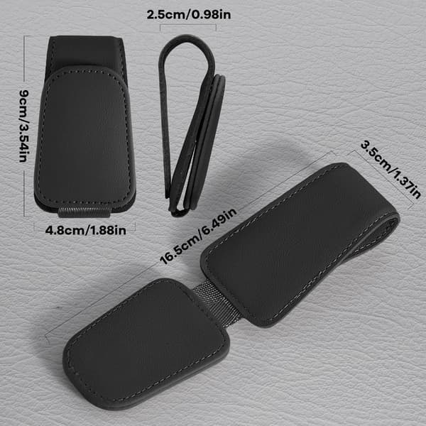 Bilbrilleholder, 2-pak Universal Magnetisk Bilbrilleholder