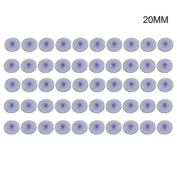 50-pack Klara Sugproppar Utan Krokar PVC-Plast Sugproppar Universal Sugproppar 25mm