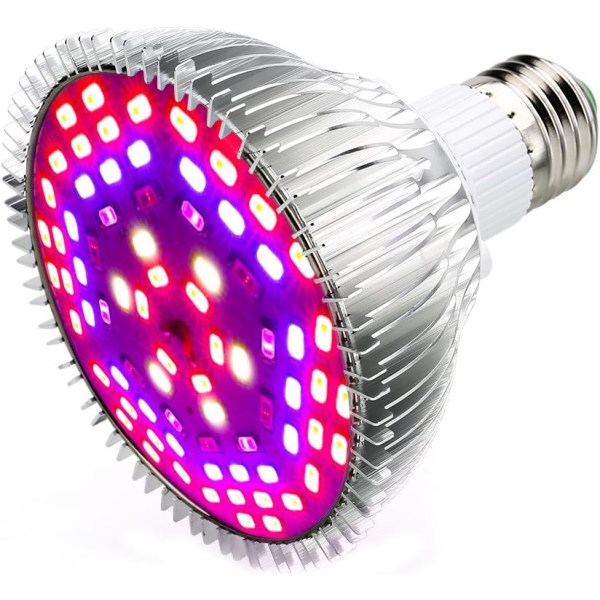 78LED Grow Light Pære E27 Plant Grow Light med 7 bølgelængder AC 85-265V til planter, blomster og grøntsager indendørs/drivhus/have